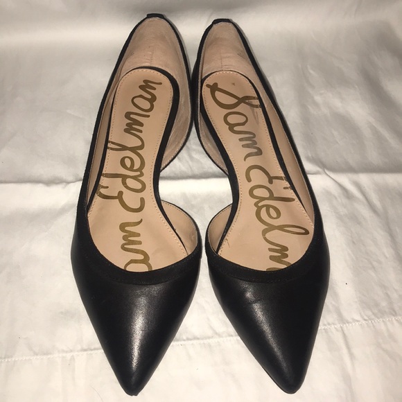 Sam Edelman Shoes - Sam Edelman size 8.5 Black Leather Flats